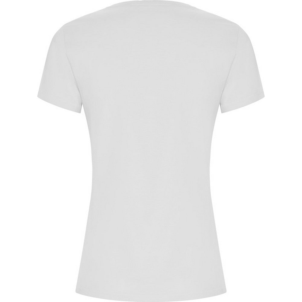 White - Back - Roly Womens-Ladies Golden T-Shirt