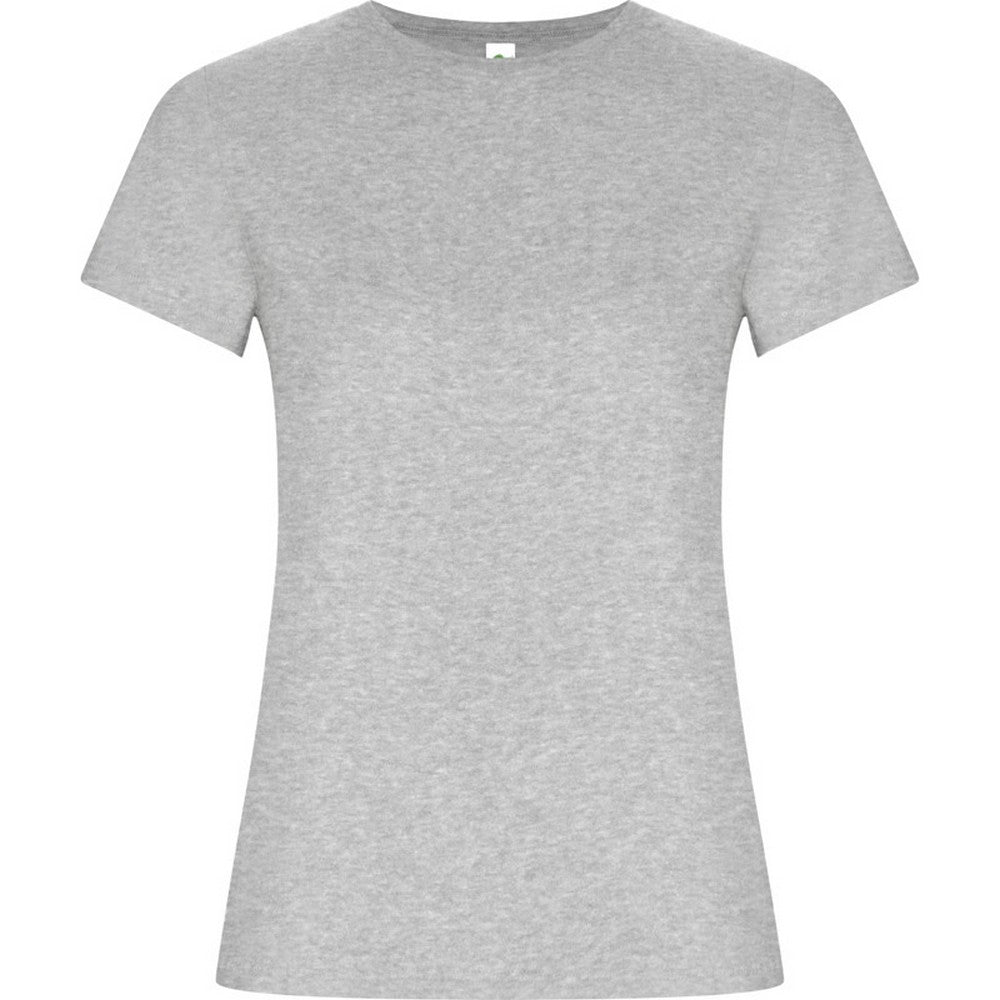Grey Marl - Front - Roly Womens-Ladies Golden T-Shirt