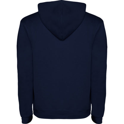 Navy Blue-Grey Marl - Back - Roly Childrens-Kids Urban Drawstring Hoodie
