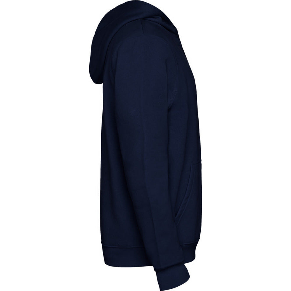 Navy Blue-Grey Marl - Side - Roly Childrens-Kids Urban Drawstring Hoodie