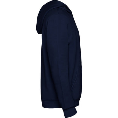 Navy Blue-Grey Marl - Side - Roly Childrens-Kids Urban Drawstring Hoodie