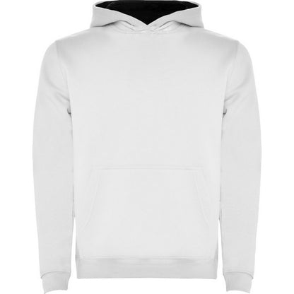 White-Navy Blue - Front - Roly Childrens-Kids Urban Drawstring Hoodie