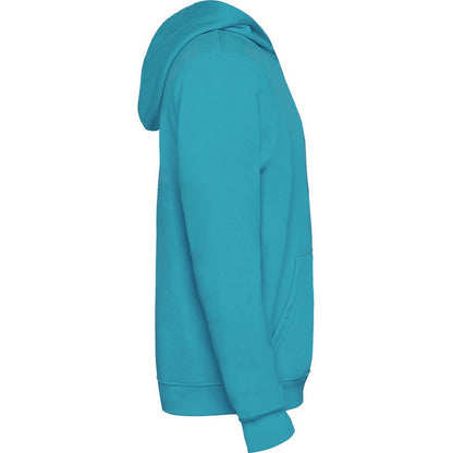 Turquoise - Side - Roly Childrens-Kids Urban Drawstring Hoodie