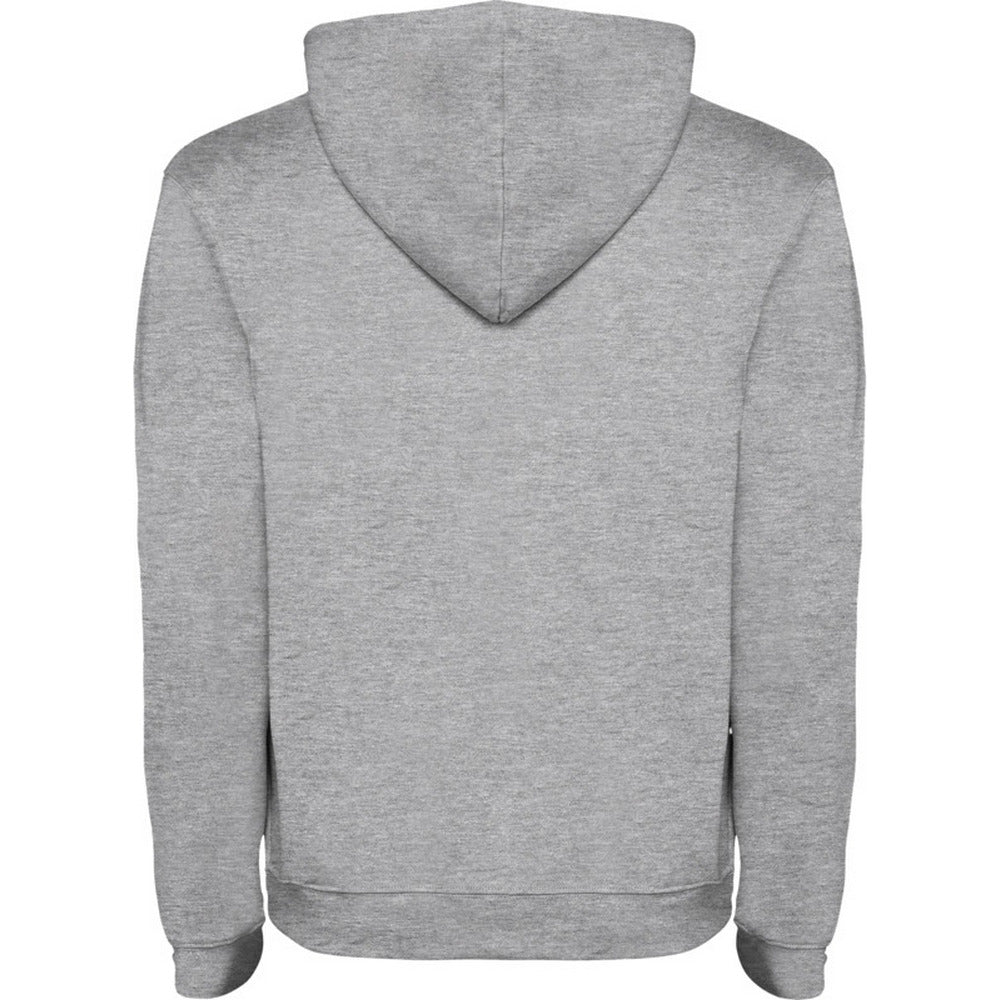 Grey Marl-Solid Black - Back - Roly Childrens-Kids Urban Drawstring Hoodie