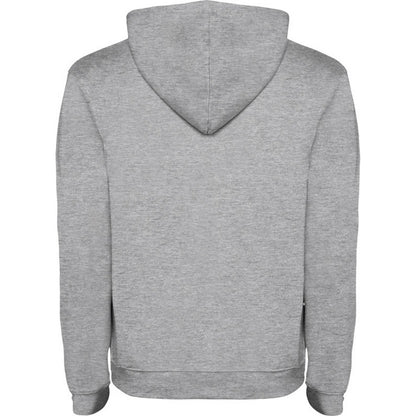 Grey Marl-Solid Black - Back - Roly Childrens-Kids Urban Drawstring Hoodie