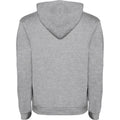 Grey Marl-Solid Black - Back - Roly Childrens-Kids Urban Drawstring Hoodie