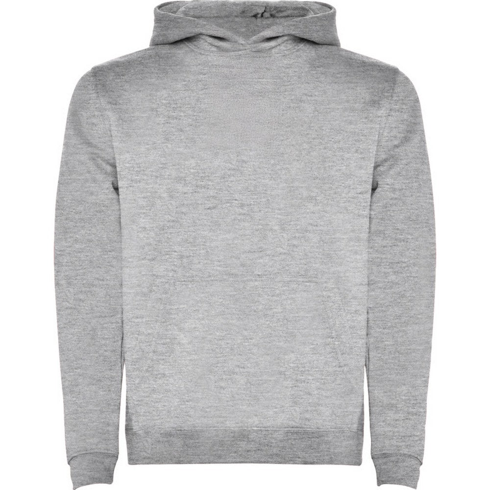 Grey Marl - Front - Roly Childrens-Kids Urban Drawstring Hoodie