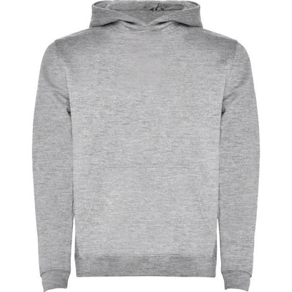 Grey Marl - Front - Roly Childrens-Kids Urban Drawstring Hoodie