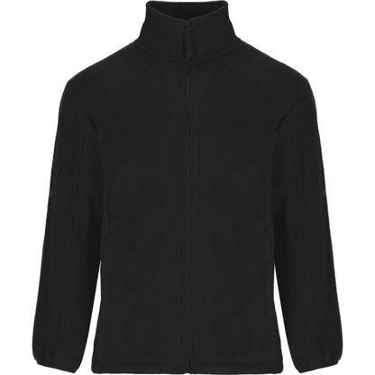 Solid Black - Front - Roly Childrens-Kids Artic Full Zip Fleece Jacket