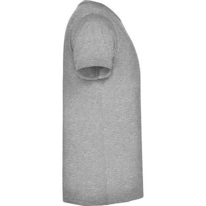 Grey Marl - Lifestyle - Roly Mens Samoyedo V Neck T-Shirt