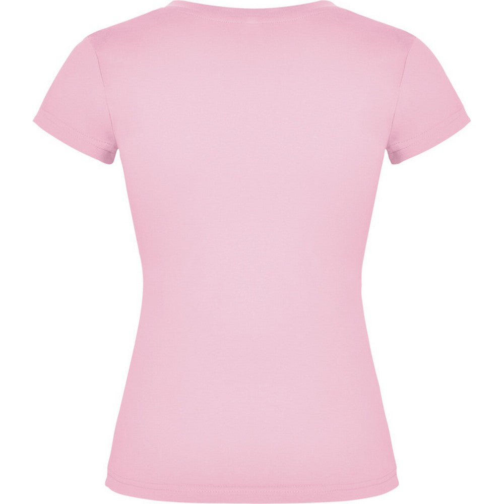 Light Pink - Back - Roly Womens-Ladies Victoria T-Shirt