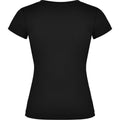 Solid Black - Back - Roly Womens-Ladies Victoria T-Shirt