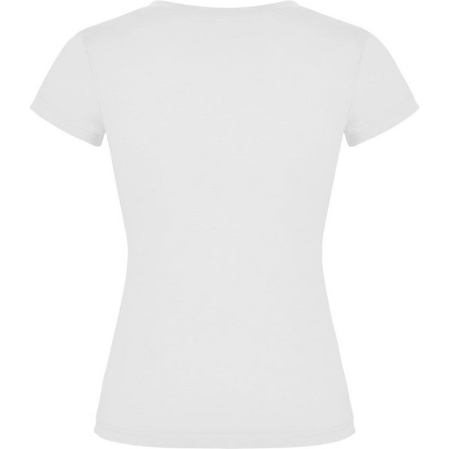 White - Back - Roly Womens-Ladies Victoria T-Shirt