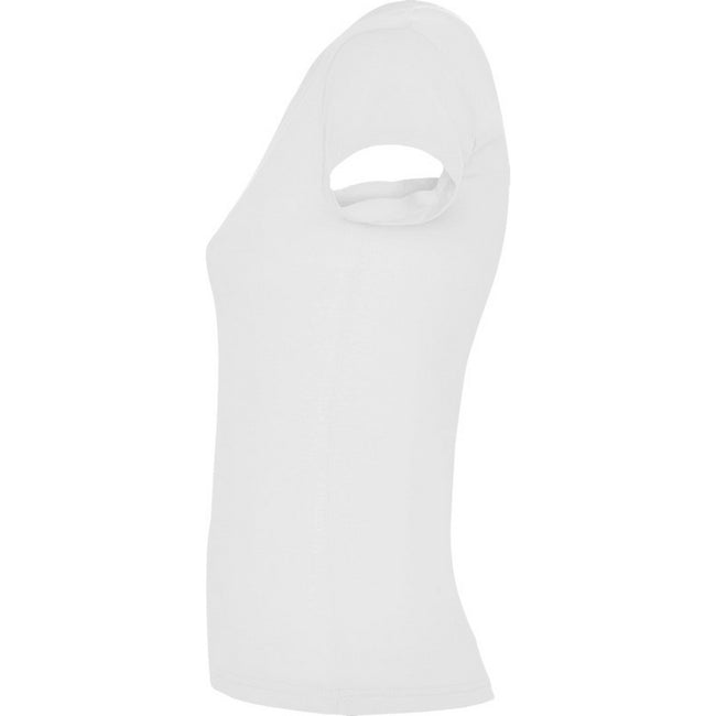 White - Side - Roly Womens-Ladies Victoria T-Shirt