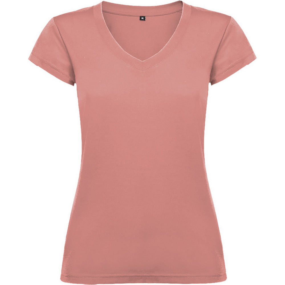 Clay Orange - Front - Roly Womens-Ladies Victoria T-Shirt