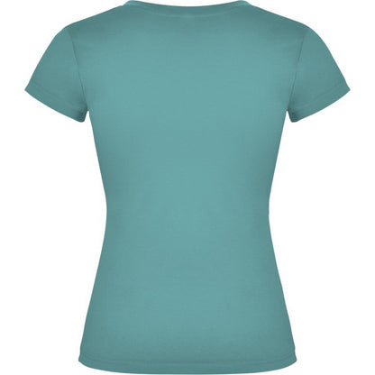 Dusty Blue - Back - Roly Womens-Ladies Victoria T-Shirt