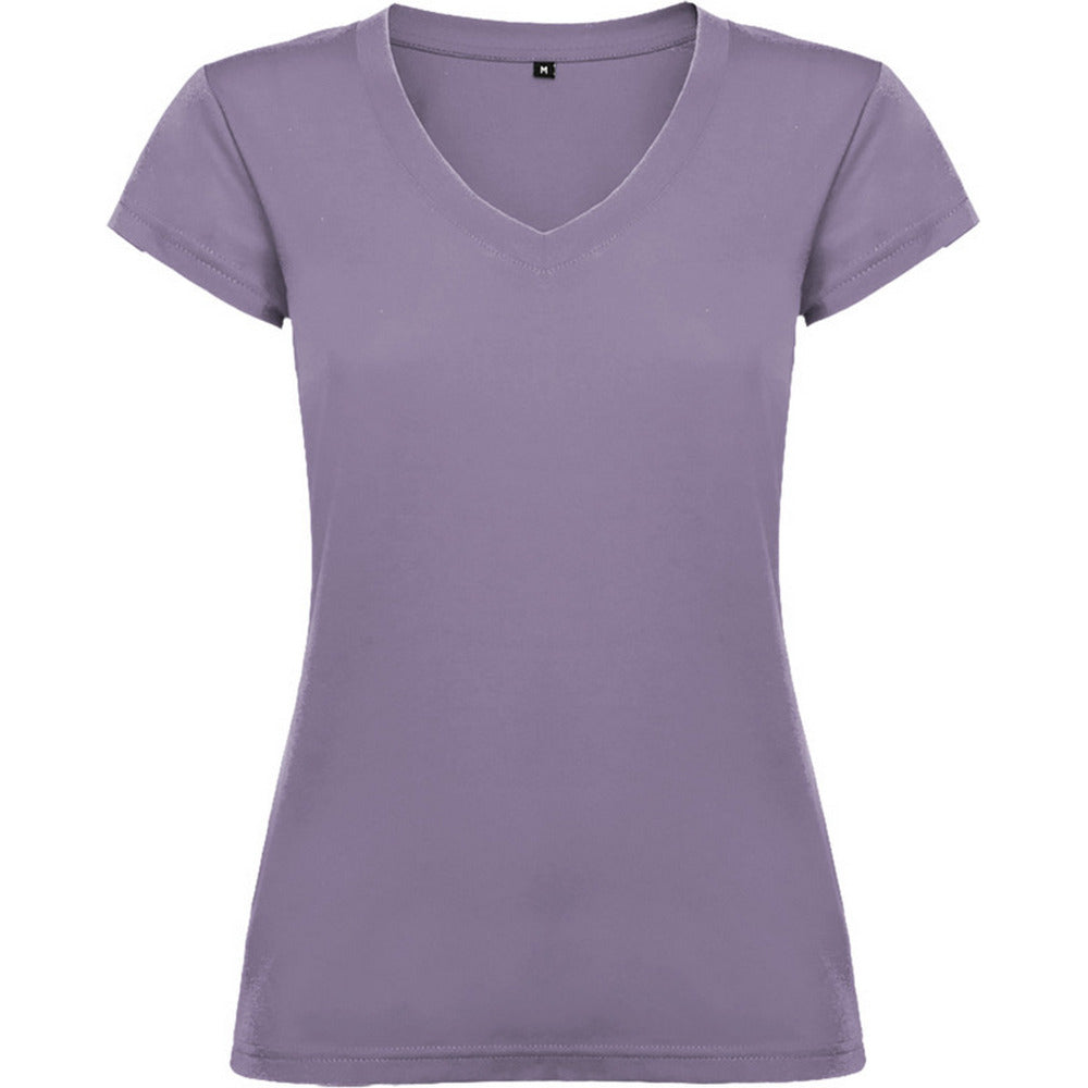 Lavender - Front - Roly Womens-Ladies Victoria T-Shirt