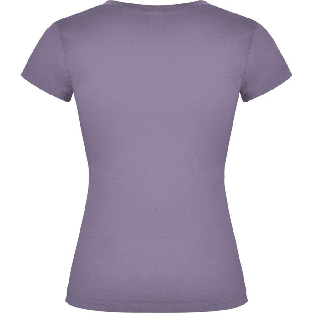 Lavender - Back - Roly Womens-Ladies Victoria T-Shirt