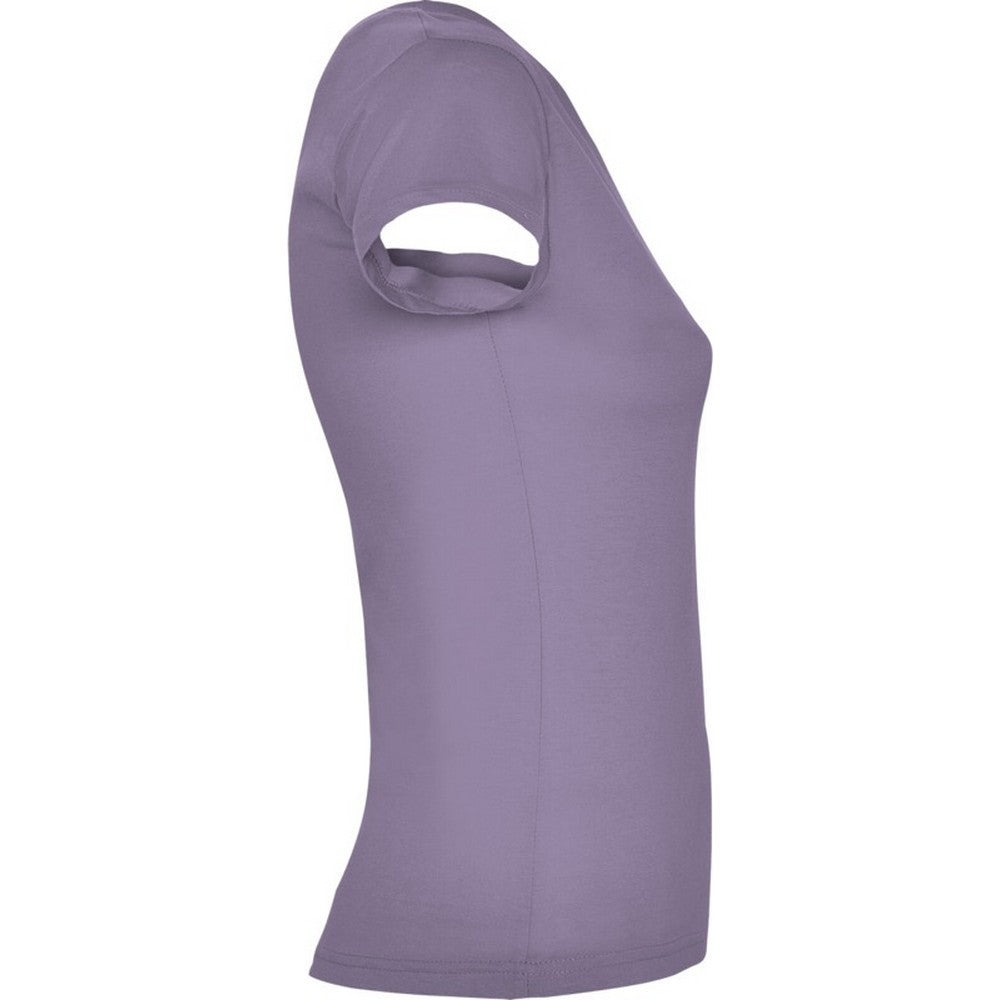Lavender - Side - Roly Womens-Ladies Victoria T-Shirt