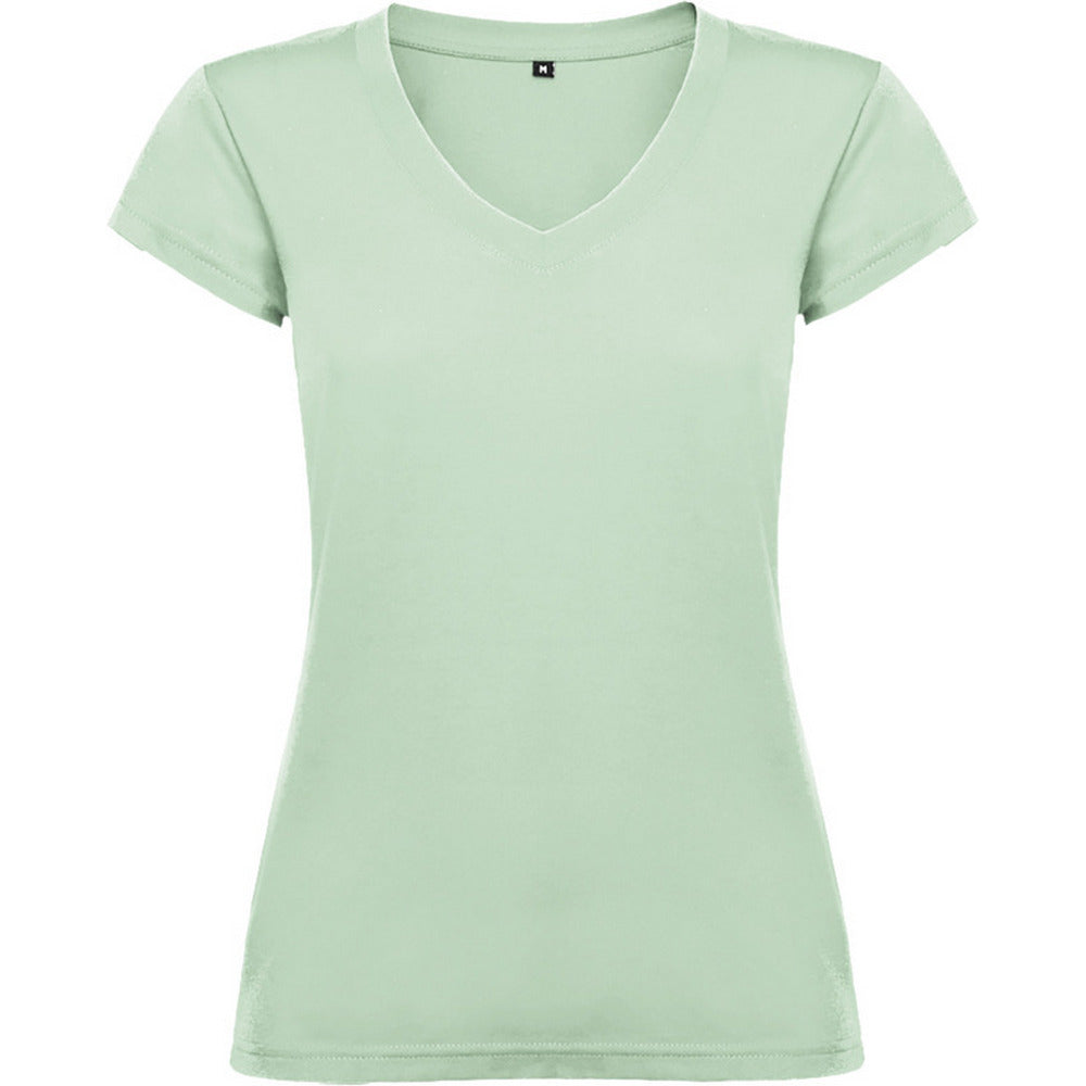 Mist Green - Front - Roly Womens-Ladies Victoria T-Shirt