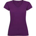 Purple - Front - Roly Womens-Ladies Victoria T-Shirt