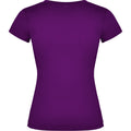 Purple - Back - Roly Womens-Ladies Victoria T-Shirt