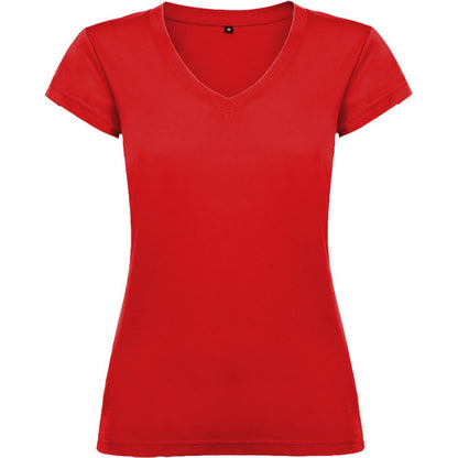 Red - Front - Roly Womens-Ladies Victoria T-Shirt