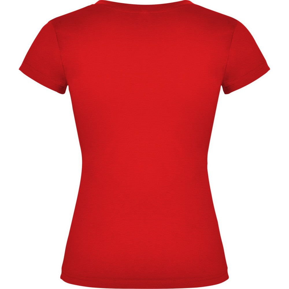 Red - Back - Roly Womens-Ladies Victoria T-Shirt