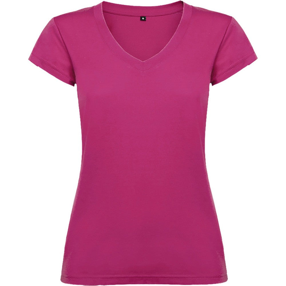 Rosette - Front - Roly Womens-Ladies Victoria T-Shirt