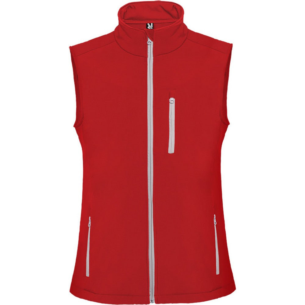 Red - Front - Roly Unisex Adult Nevada Softshell Body Warmer