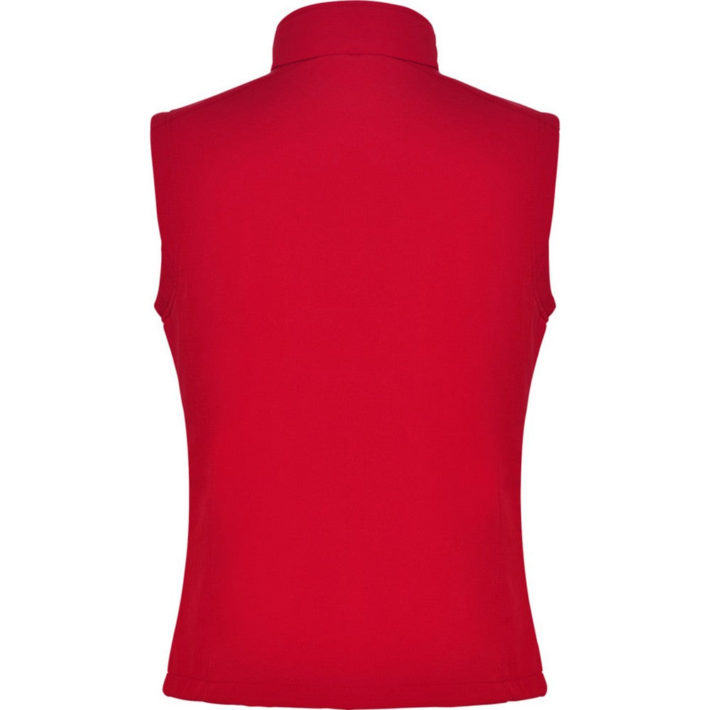 Red - Back - Roly Unisex Adult Nevada Softshell Body Warmer