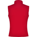 Red - Back - Roly Unisex Adult Nevada Softshell Body Warmer