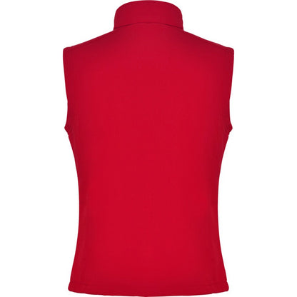 Red - Back - Roly Unisex Adult Nevada Softshell Body Warmer