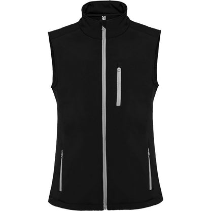 Solid Black - Front - Roly Unisex Adult Nevada Softshell Body Warmer