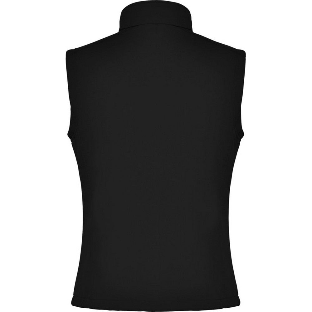Solid Black - Back - Roly Unisex Adult Nevada Softshell Body Warmer