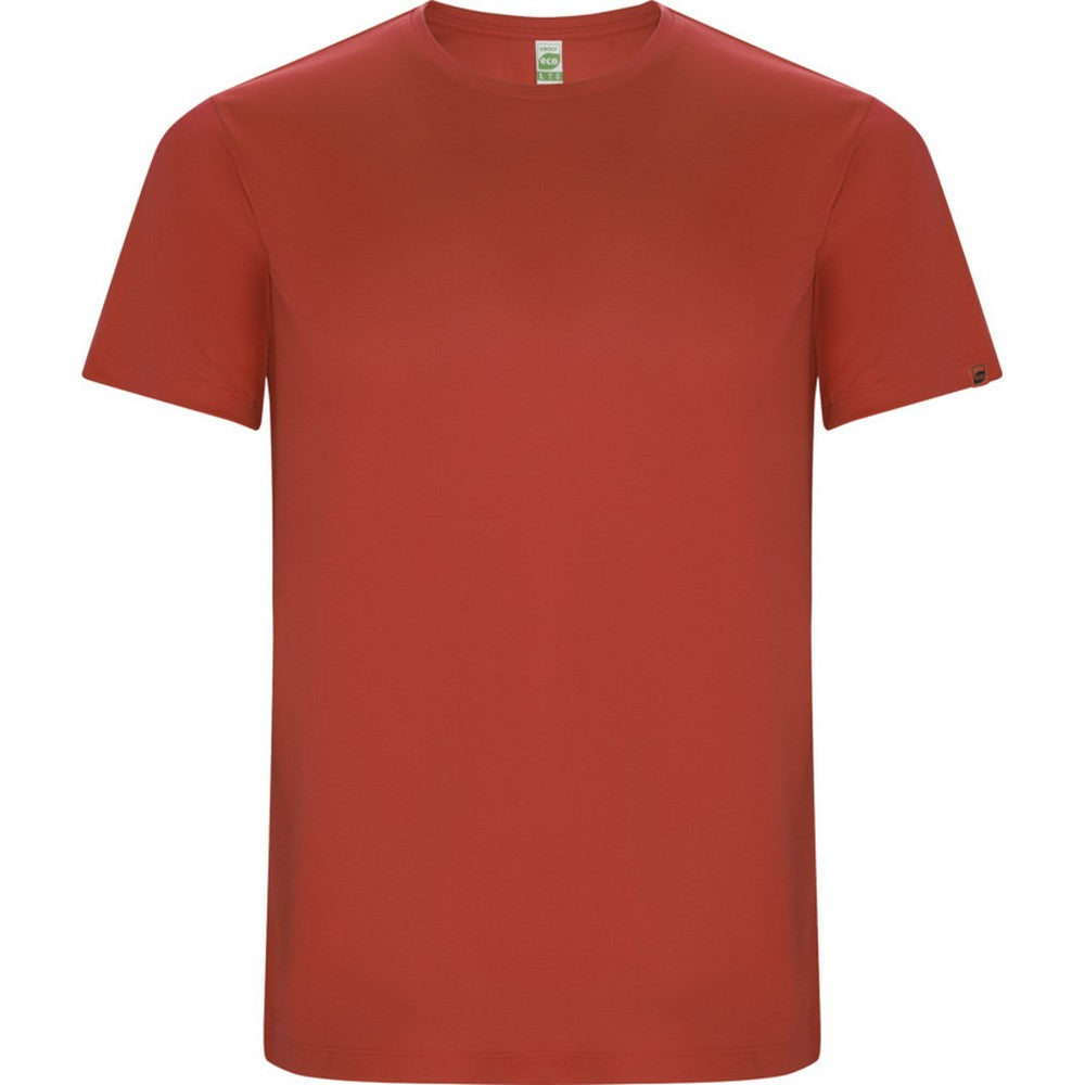 Red - Front - Roly Mens Imola Short-Sleeved Sports T-Shirt