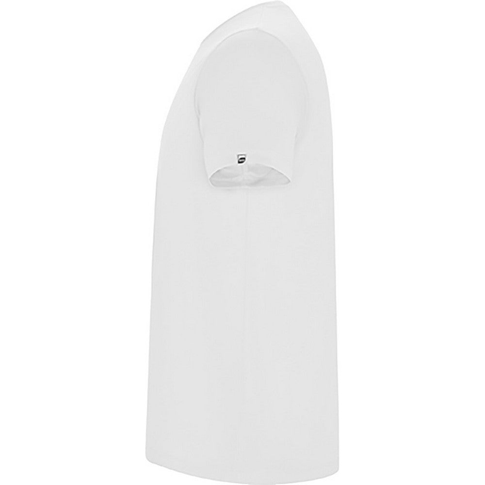 White - Side - Roly Mens Imola Short-Sleeved Sports T-Shirt