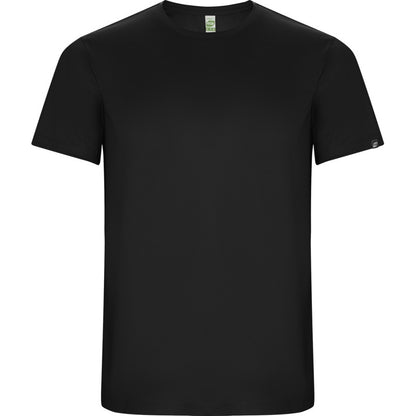 Solid Black - Front - Roly Mens Imola Short-Sleeved Sports T-Shirt
