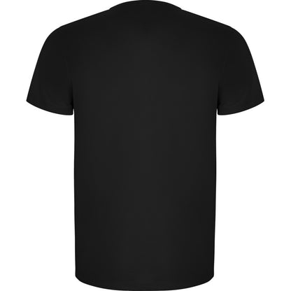 Solid Black - Back - Roly Mens Imola Short-Sleeved Sports T-Shirt