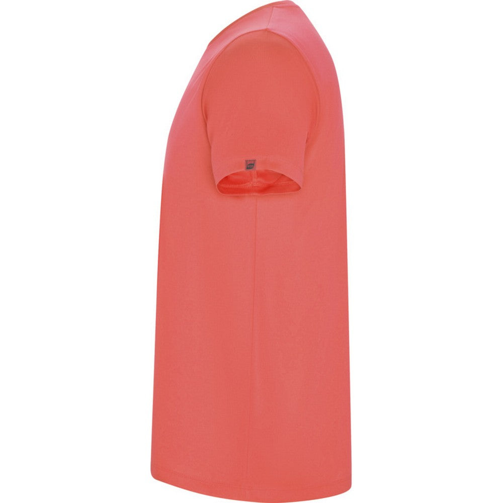 Fluorescent Coral - Side - Roly Mens Imola Short-Sleeved Sports T-Shirt