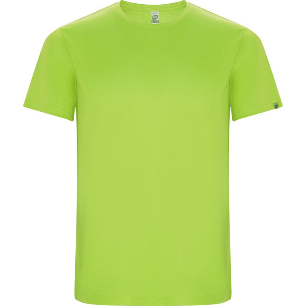 Fluorescent Green - Front - Roly Mens Imola Short-Sleeved Sports T-Shirt