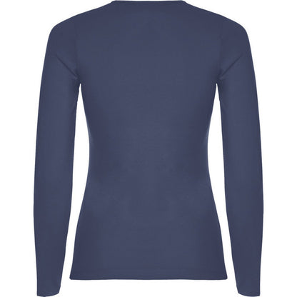 Blue Denim - Back - Roly Womens-Ladies Extreme Long-Sleeved T-Shirt