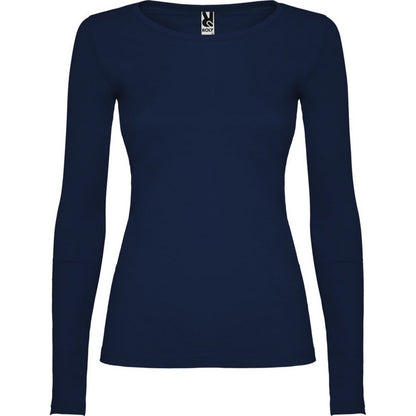Navy Blue - Front - Roly Womens-Ladies Extreme Long-Sleeved T-Shirt