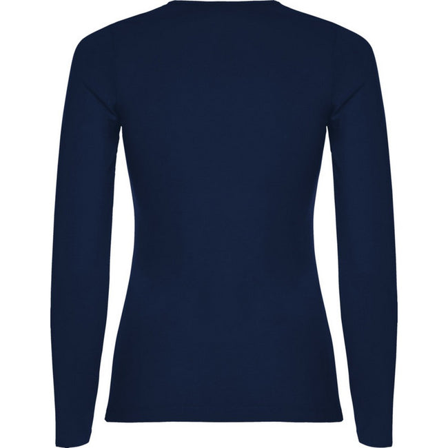 Navy Blue - Back - Roly Womens-Ladies Extreme Long-Sleeved T-Shirt