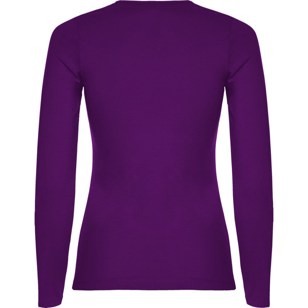 Purple - Back - Roly Womens-Ladies Extreme Long-Sleeved T-Shirt