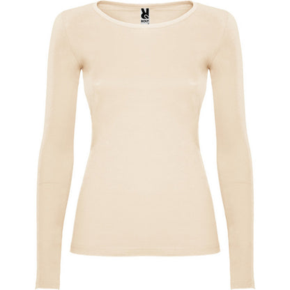 Sand - Front - Roly Womens-Ladies Extreme Long-Sleeved T-Shirt