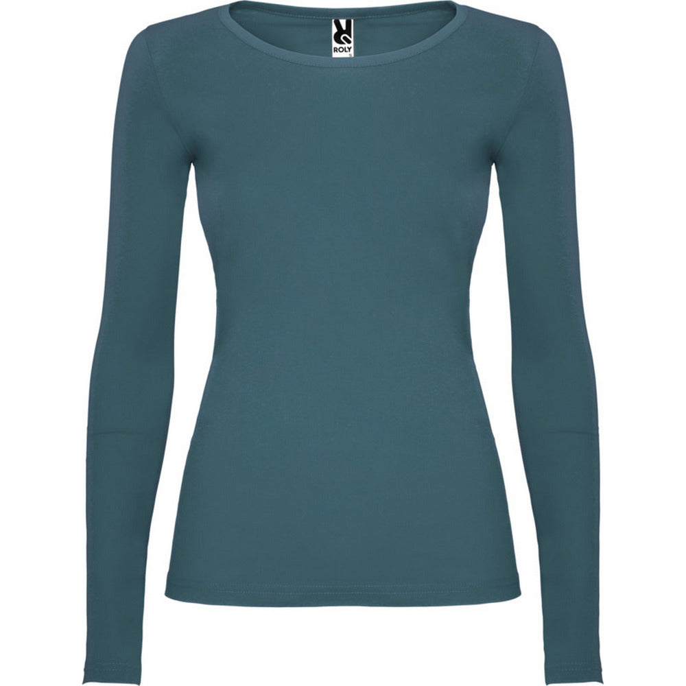 Storm Blue - Front - Roly Womens-Ladies Extreme Long-Sleeved T-Shirt