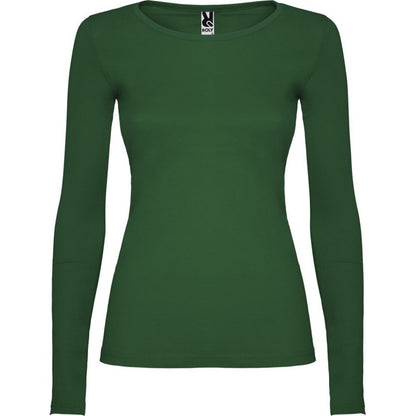 Bottle Green - Front - Roly Womens-Ladies Extreme Long-Sleeved T-Shirt