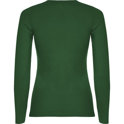 Bottle Green - Back - Roly Womens-Ladies Extreme Long-Sleeved T-Shirt