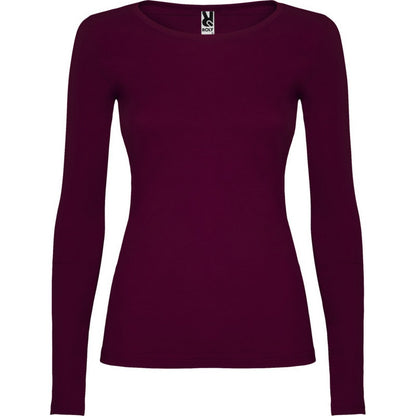 Garnet - Front - Roly Womens-Ladies Extreme Long-Sleeved T-Shirt